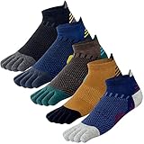 Kevaler Herren Zehensocken Baumwolle Fünf Finger Socken Sneakersocken...