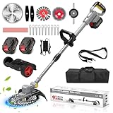 2025 Upgrade Akku Rasentrimmer, Freischneider Akku, Rasentrimmer akku...