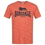 Lonsdale London Herren GARGRAVE T-Shirt, Marl Orange/Black, L