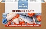 followfish MSC Herings Filets in Bio-Tomatensauce, 200g