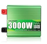 Yinleader 4000W Reine Sinus Wechselrichter DC 12V auf 230V AC Big LCD...