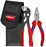 KNIPEX Tools 00 20 72 V06 Mini-Zange in Gürteltasche, Cobra® und...