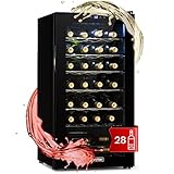 Klarstein Weinkühlschrank, 1 Zonen Getränkekühlschrank Klein, Kleiner...