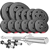 Hop-Sport Hantelset 38 kg, 1x Langhantelstange, 2 Kurzhanteln,...