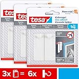 tesa Klebenagel für Tapeten und Putz 1kg im 3er Pack - Selbstklebende...