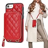 Bocasal Crossbody Wallet Case for iPhone SE 2022/SE 2020/8/7, RFID Blocking...