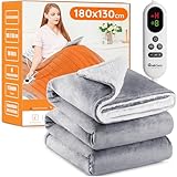 Mia&Coco Heizdecke mit Abschaltautomatik 130x180cm, 10 Heizstufen Up-to-9...