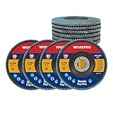 WORKPRO Profi Fächerscheiben 10 Stück Ø 125 mm x 22,2 mm...
