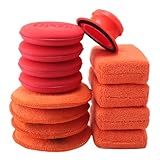 Mikrofaser Auto Handpolierschwamm, Wax Applikator Pad, 13tlg Auto...