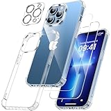 FLLAO 4 in 1 Handyhülle für iPhone 13 Pro Hülle mit 2 Schutzfolie und 1...
