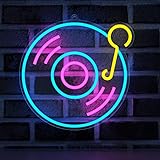 YuanDian Record Neon Schild, Musik LED Neon Lichter für Live Musik Zimmer...