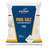 1 x SALPINA Poolsalz 20kg ohne Trennmittel im Sack für Salzwasser-Pool &...