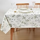 LOHASCASA Vinyl-Tischdecke, wasserdicht, PVC-Kunststoff, auslaufsicher,...