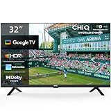 CHIQ TV L32G7V,32 Zoll Fernseher, HD Smart TV, Google TV, Google...