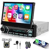 Hodozzy DAB+ Autoradio 1 Din mit Wireless Carplay Android Auto,7 Zoll...