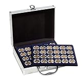 Star Collect Münzkoffer - inkl. 6 Tableaus für 144 Münzen/Münzkapsel...