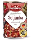 DREISTERN Soljanka 400g I Mit Kasseler & Gurke I Herzhafter Eintopf in...