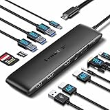 2025 Upgrade Docking Station mit 10Gbps Datenanschluss,Lemorele 12-in-1...