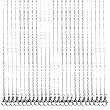 Tyqour 25 Stück Edelstahl Kette Ohne Anhänger Edelstahlkette 45cm Schmuck...