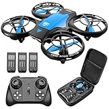 4DRC Mini Drohne für Kinder Handbetriebener RC Quadcopter mit 3 Batterien...