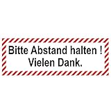 wall-art-design 1 Stück Bitte Abstand halten. Vielen Dank. Aufkleber -...