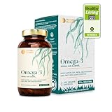 Veganes Omega 3 aus Algenöl | 120 hochdosierte Kapseln für 4 Monate |...