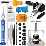 Uhrenwerkzeuge Set + Uhrenpresse Set, GLDCAPA Uhr Batteriewechsel,...