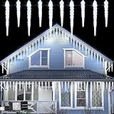 ZAIYW LED Eiszapfen Lichterkette Außen, 40 LED Eiszapfen...