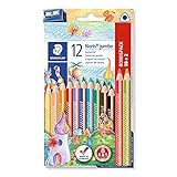 STAEDTLER Buntstift Noris jumbo, erhöhte Bruchfestigkeit, Dreikantform,...