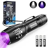 MOWETOO Taschenlampe, UV Lampe 2 in 1 Schwarzlichtlampe, 395nm...