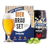 Braufässchen Bierbrauset zum selber Brauen | Geburtstagsbier im 5L Fass |...