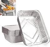 Alu Tropfschalen, 20 Veggie Aluschalen Grillschalen, Zubehör für...