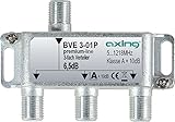 Axing BVE 3-01P 3-fach Verteiler Kabelfernsehen CATV Multimedia DVB-T2...