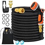Chuner Flexibler Gartenschlauch 15 m mit 10-Funktionen Schlauchdüse,...
