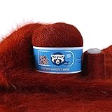 X-Institute Langes Plüsch-Nerz-Wollgarn, Anti-Pilling, Handstrickgarn für...