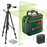 Bosch Kreuzlinienlaser AdvancedLevel 360 mit Premium-Stativ (3 Laserlinien...