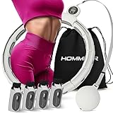 Smart Hula Hoop Leise mit Zähler Weiß bis zu Größe XL/Fitness Hula Hoop...