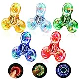 SCIONE Fidget Spinner 5er Set, Weihnachten Partygeschenke Leuchtende Fidget...