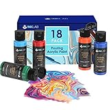 INK LAB Pouring Acrylfarben Set 18 Farben Flüssige Gießfarbe 60ml...