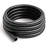 Wiltec Teichschlauch 5m Spiralschlauch 38mm (1 1/2') schwarz,...