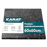 KARAT Antivibrationsmatte 60 x 60 cm, 5 mm dick - zuschneidbare...