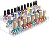 Nagellackst?nder Drei Schichten Acryl klar Nagellack Lagerung Makeup...