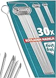 Menz Rouladennadeln, SET - 30 Stück Rouladennadeln Edelstahl rostfrei, 10...