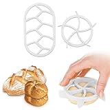 Aohcae Brötchenstempel Set, 2 PCS Brötchen Ausstecher Brotstempel...