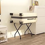 Mokuyary Gepäckablage Schwarz 56x40x49 cm Kofferständer klappbar Möbel...