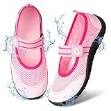 BERGMAN KELLY Little Kids Water Shoes (Pink, 33) Adorable Beach Shoes for...