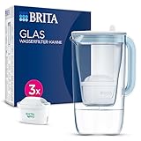 BRITA Glas Wasserfilter-Kanne hellblau (2,5l) inkl. 3x MAXTRA PRO All-in-1...