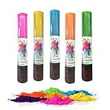 Eissterne.de h2i Holi - Shooter 5 Stück in gemischten Farben, Farb-Bombe...