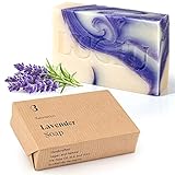 lubiu Lavendelseife Stück 100g - Bio Seife Lavendel Handgemachte -...