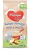 Milupa Kinder-Porridge – Hafer- & Früchtebrei ab dem 10. Monat bis 3...